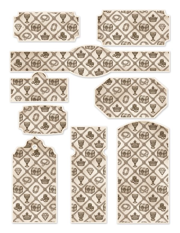 Treasure Chest Junk Journal Kit: Digital Scrapbook Paper - Pirates and Privateers - Commercial Use — image 47