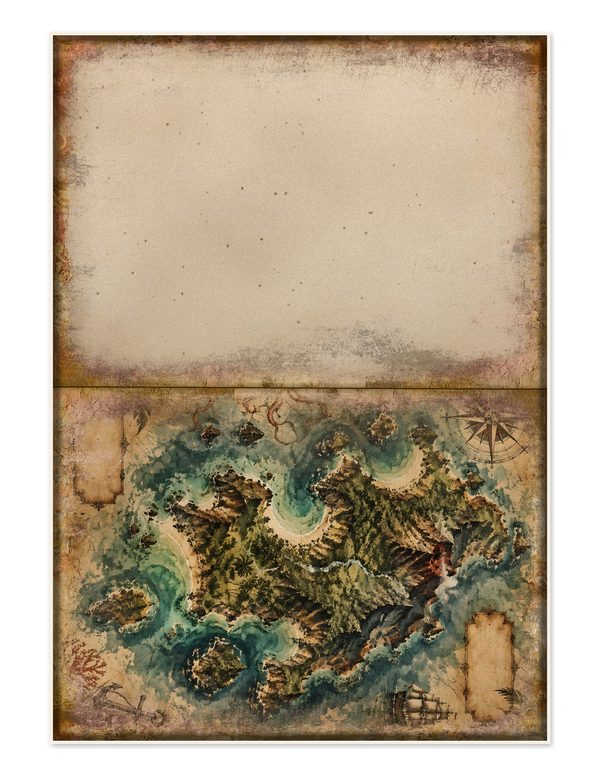Treasure Maps Junk Journal Kit: Digital Scrapbook Paper - Pirates and Privateers - Commercial Use — image 29