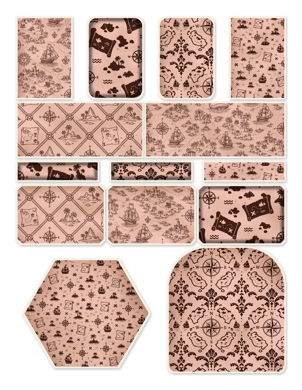 Treasure Maps Junk Journal Kit: Digital Scrapbook Paper - Pirates and Privateers - Commercial Use — image 45