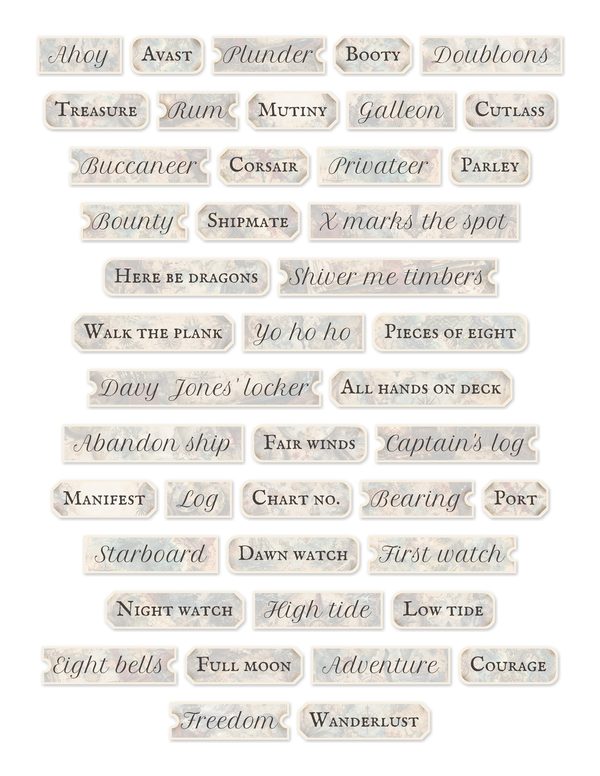 Treasure Maps Junk Journal Kit: Digital Scrapbook Paper - Pirates and Privateers - Commercial Use — image 52