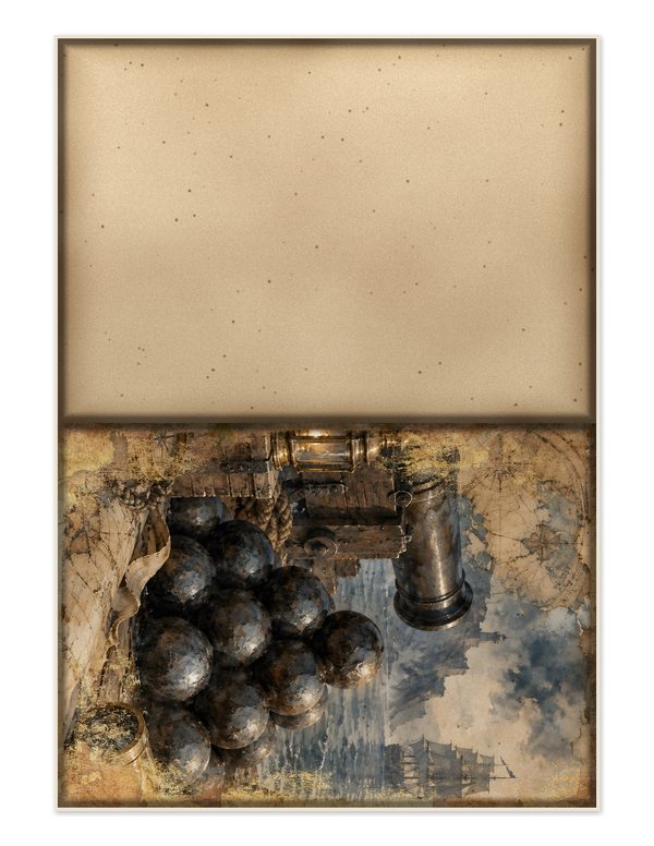 Cannons and Cutlasses Junk Journal Kit: Scrapbook Paper - Pirates and Privateers - Commercial Use — image 23