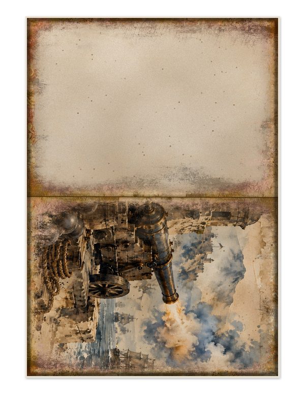 Cannons and Cutlasses Junk Journal Kit: Scrapbook Paper - Pirates and Privateers - Commercial Use — image 30