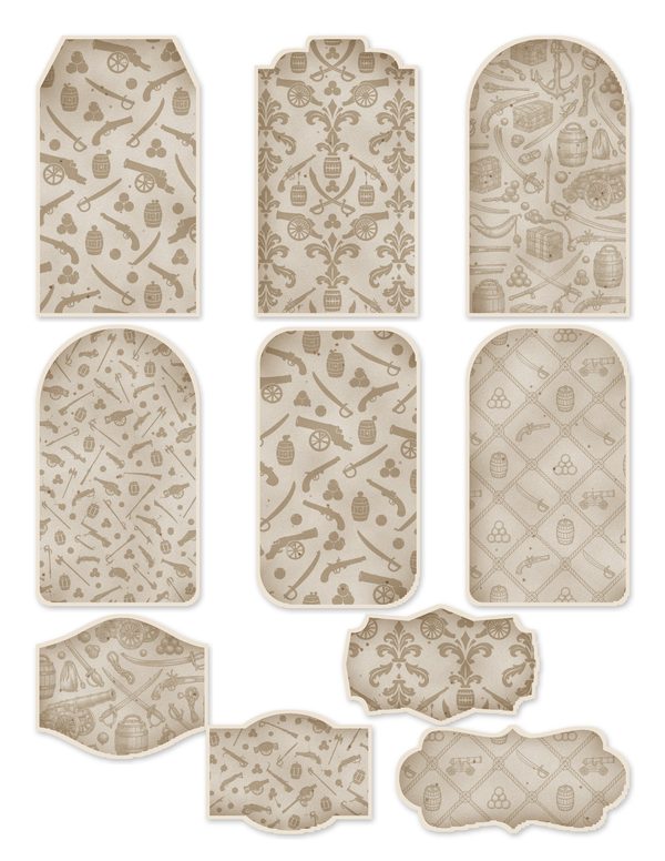 Cannons and Cutlasses Junk Journal Kit: Scrapbook Paper - Pirates and Privateers - Commercial Use — image 43