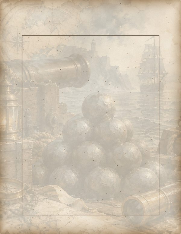 Cannons and Cutlasses Junk Journal Kit: Scrapbook Paper - Pirates and Privateers - Commercial Use — image 56