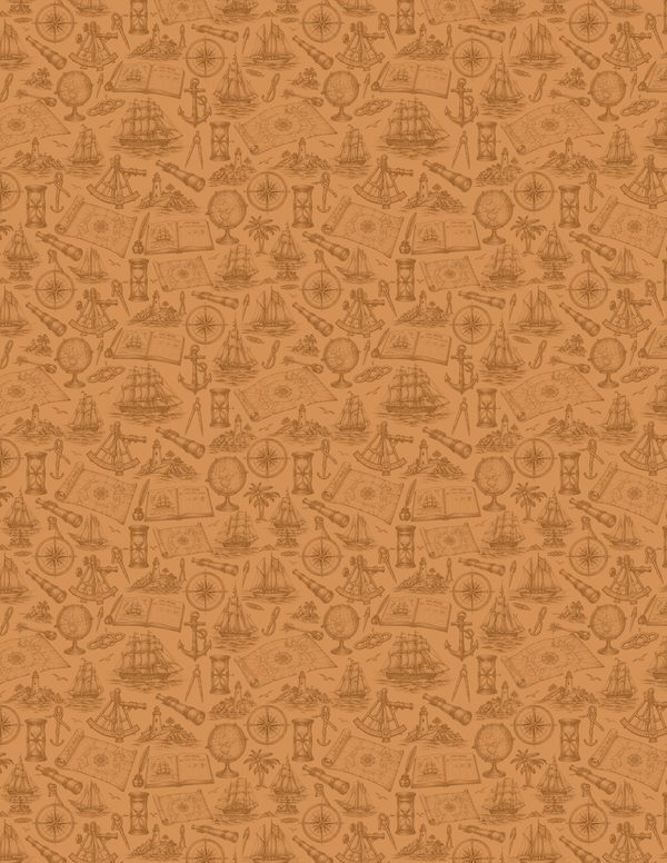 Compass and Spyglass Junk Journal Kit: Scrapbook Paper - Pirates and Privateers - Commercial Use — image 37