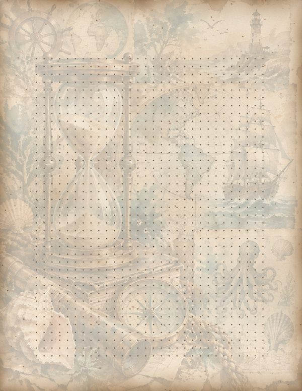 Compass and Spyglass Junk Journal Kit: Scrapbook Paper - Pirates and Privateers - Commercial Use — image 57