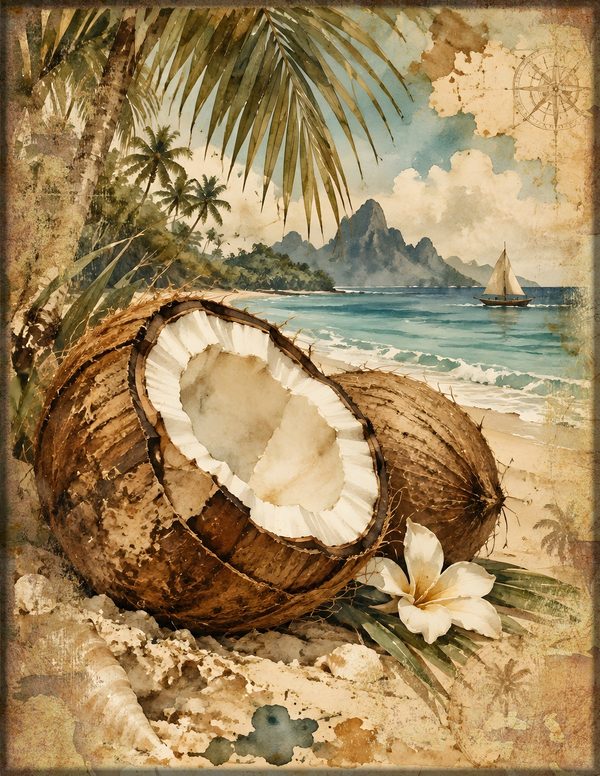 Desert Island Junk Journal Kit: Digital Scrapbook Paper - Pirates and Privateers - Commercial Use — image 11