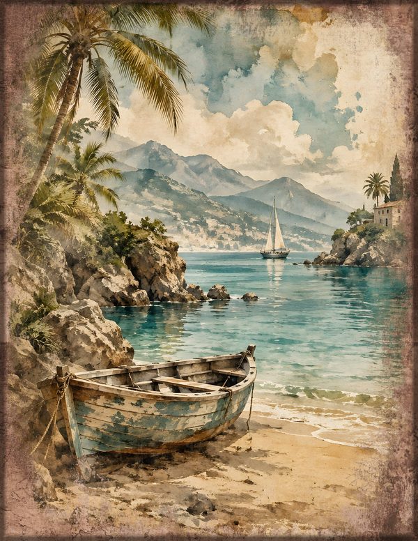 Desert Island Junk Journal Kit: Digital Scrapbook Paper - Pirates and Privateers - Commercial Use — image 12