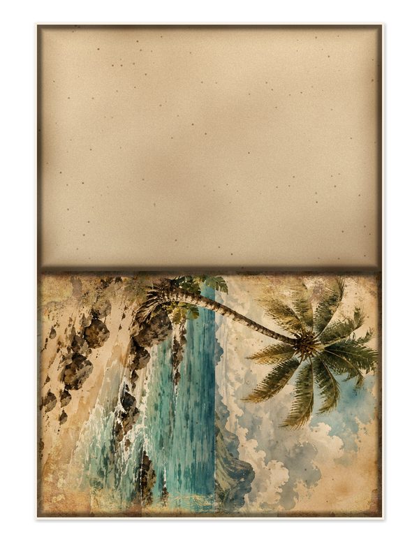 Desert Island Junk Journal Kit: Digital Scrapbook Paper - Pirates and Privateers - Commercial Use — image 21