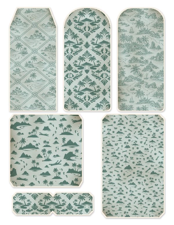 Desert Island Junk Journal Kit: Digital Scrapbook Paper - Pirates and Privateers - Commercial Use — image 44