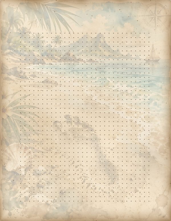 Desert Island Junk Journal Kit: Digital Scrapbook Paper - Pirates and Privateers - Commercial Use — image 57