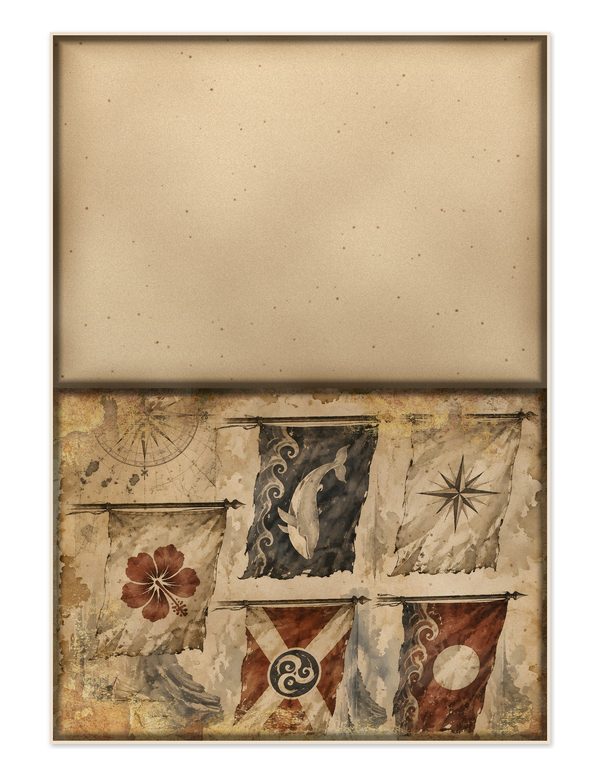Jolly Roger Junk Journal Kit: Digital Scrapbook Paper - Pirates and Privateers - Commercial Use — image 25