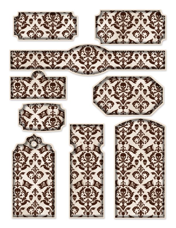 Jolly Roger Junk Journal Kit: Digital Scrapbook Paper - Pirates and Privateers - Commercial Use — image 47