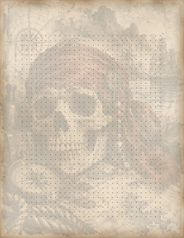 Jolly Roger Junk Journal Kit: Digital Scrapbook Paper - Pirates and Privateers - Commercial Use — image 57