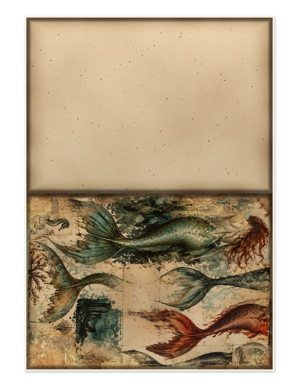 Mermaids of the Deep Junk Journal Kit: Scrapbook Paper - Pirates and Privateers - Commercial Use — image 23