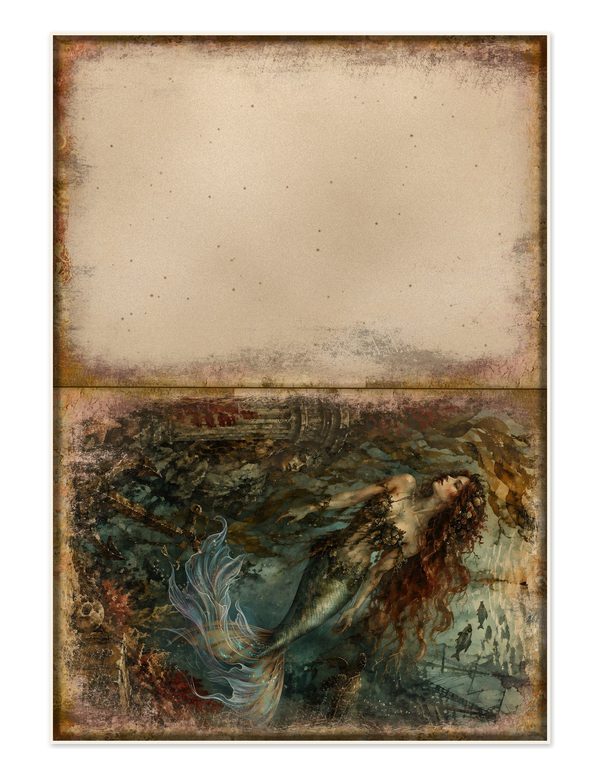 Mermaids of the Deep Junk Journal Kit: Scrapbook Paper - Pirates and Privateers - Commercial Use — image 29