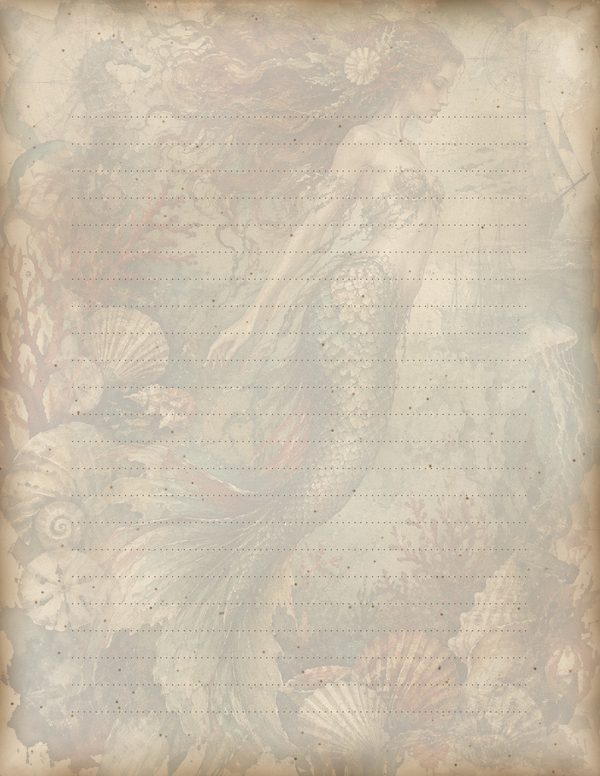 Mermaids of the Deep Junk Journal Kit: Scrapbook Paper - Pirates and Privateers - Commercial Use — image 55