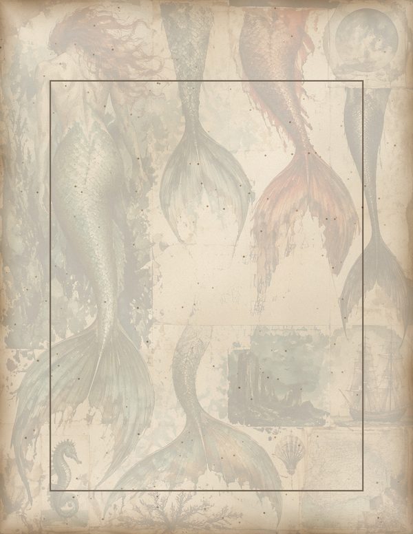 Mermaids of the Deep Junk Journal Kit: Scrapbook Paper - Pirates and Privateers - Commercial Use — image 56