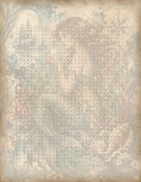 Mermaids of the Deep Junk Journal Kit: Scrapbook Paper - Pirates and Privateers - Commercial Use — image 57
