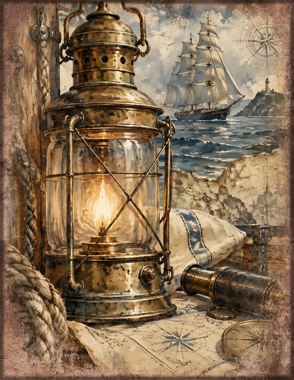 Pirate Ship Junk Journal Kit: Digital Scrapbook Paper - Pirates and Privateers - Commercial Use — image 18