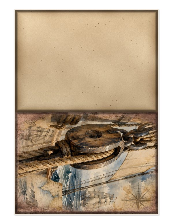 Pirate Ship Junk Journal Kit: Digital Scrapbook Paper - Pirates and Privateers - Commercial Use — image 22