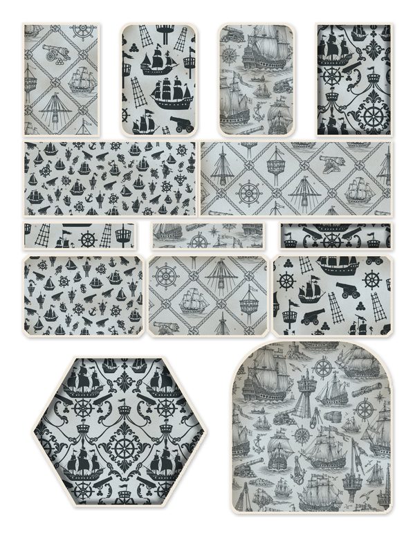 Pirate Ship Junk Journal Kit: Digital Scrapbook Paper - Pirates and Privateers - Commercial Use — image 45