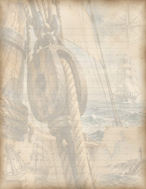 Pirate Ship Junk Journal Kit: Digital Scrapbook Paper - Pirates and Privateers - Commercial Use — image 55