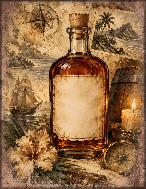 Pirate Tavern Junk Journal Kit: Digital Scrapbook Paper - Pirates and Privateers - Commercial Use — image 2
