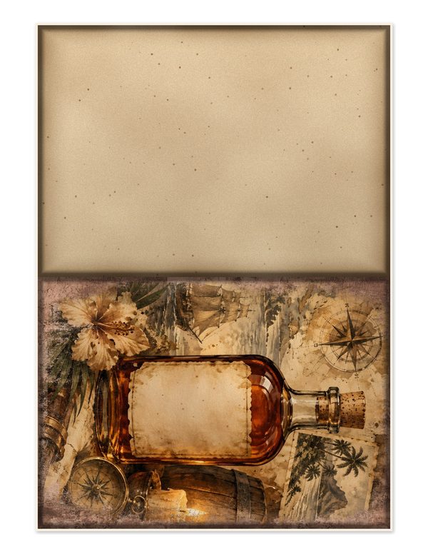 Pirate Tavern Junk Journal Kit: Digital Scrapbook Paper - Pirates and Privateers - Commercial Use — image 22