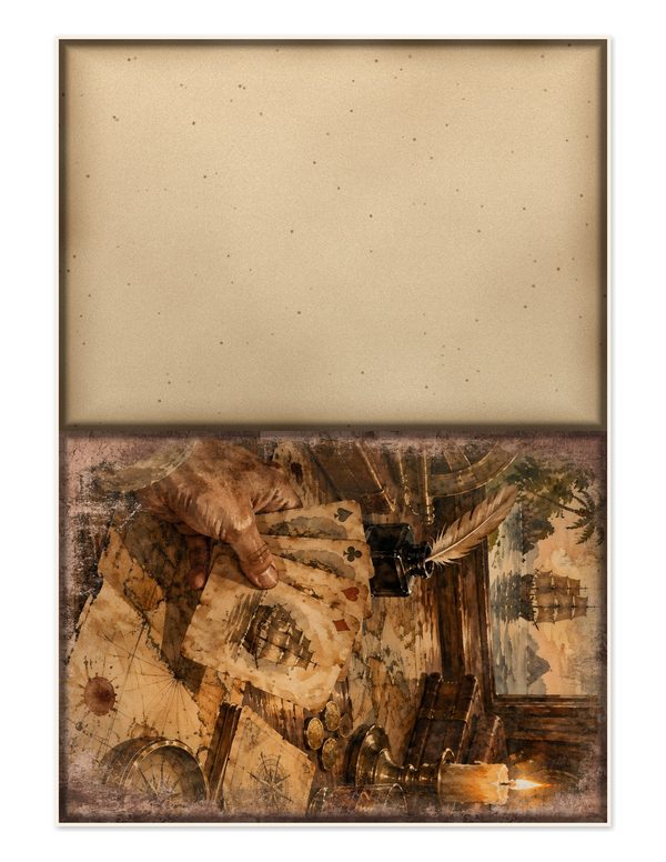 Pirate Tavern Junk Journal Kit: Digital Scrapbook Paper - Pirates and Privateers - Commercial Use — image 24