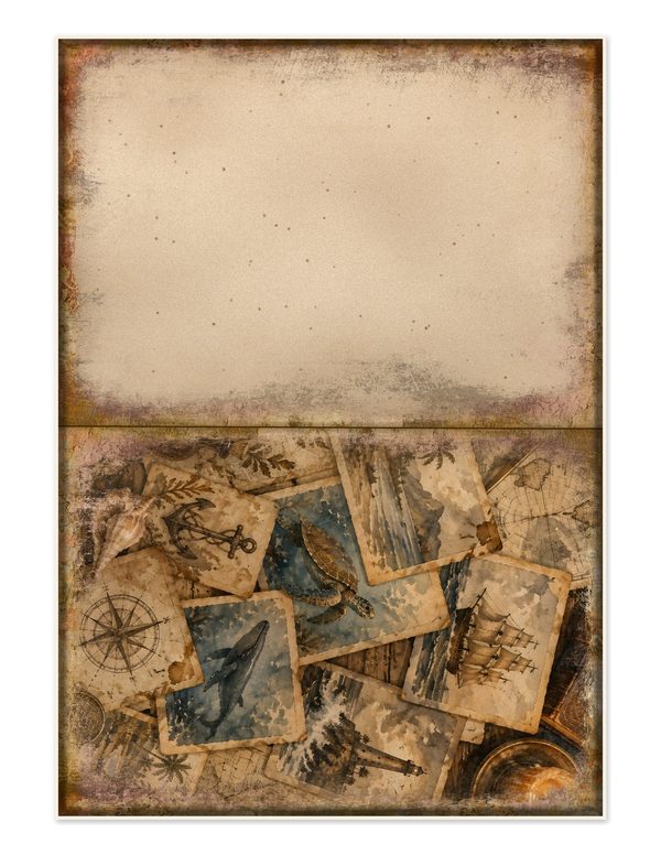 Pirate Tavern Junk Journal Kit: Digital Scrapbook Paper - Pirates and Privateers - Commercial Use — image 30