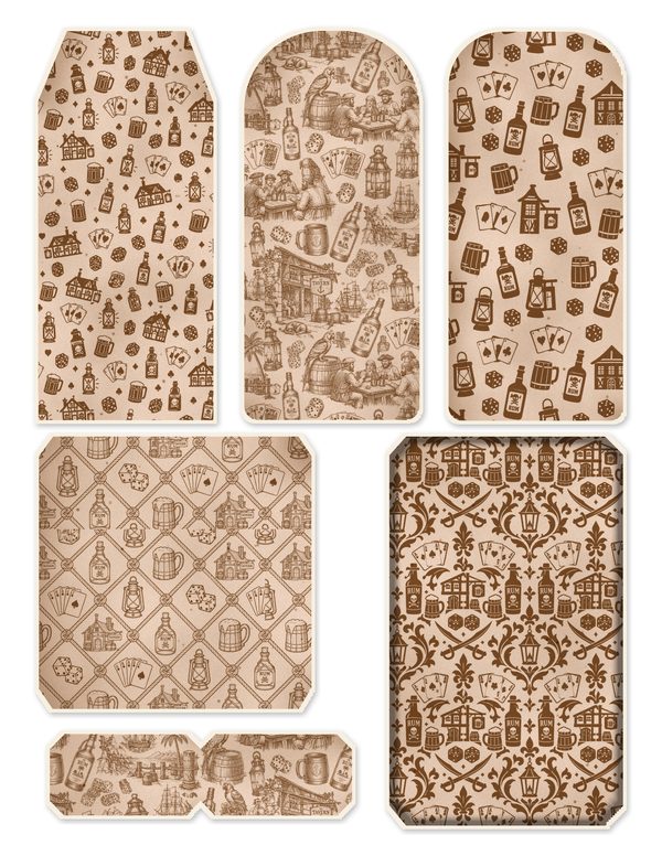 Pirate Tavern Junk Journal Kit: Digital Scrapbook Paper - Pirates and Privateers - Commercial Use — image 44
