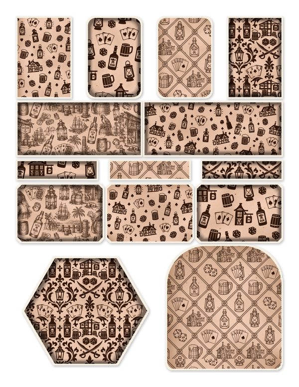 Pirate Tavern Junk Journal Kit: Digital Scrapbook Paper - Pirates and Privateers - Commercial Use — image 45