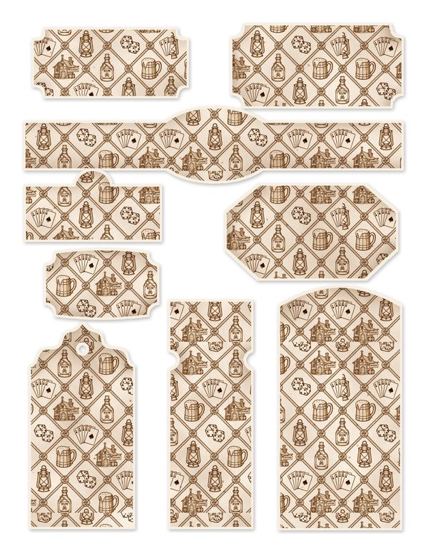 Pirate Tavern Junk Journal Kit: Digital Scrapbook Paper - Pirates and Privateers - Commercial Use — image 47