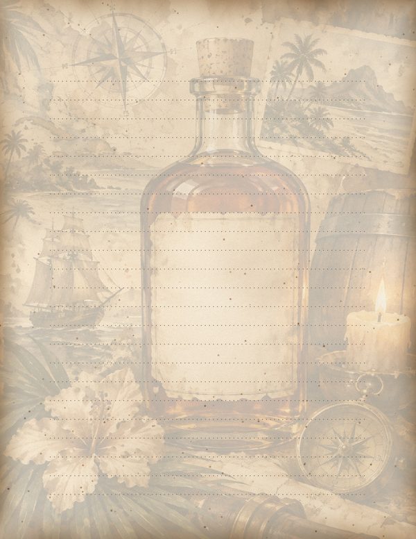 Pirate Tavern Junk Journal Kit: Digital Scrapbook Paper - Pirates and Privateers - Commercial Use — image 55