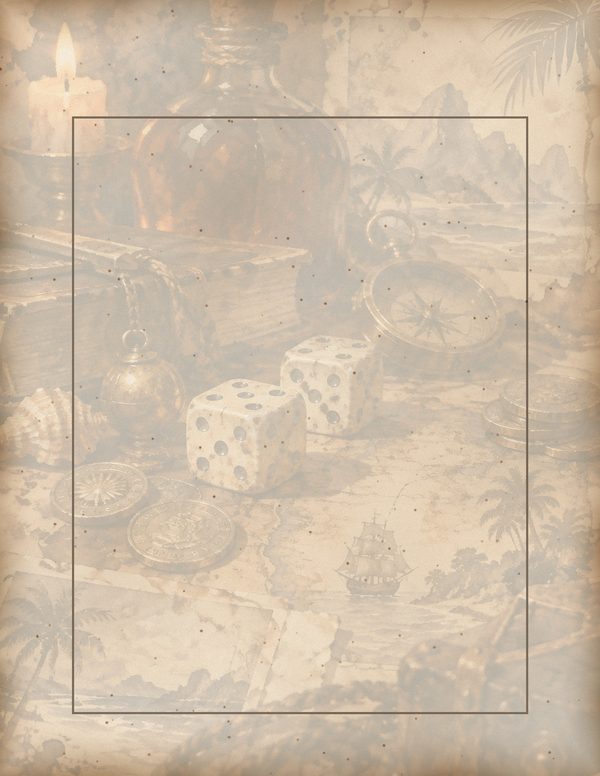 Pirate Tavern Junk Journal Kit: Digital Scrapbook Paper - Pirates and Privateers - Commercial Use — image 56