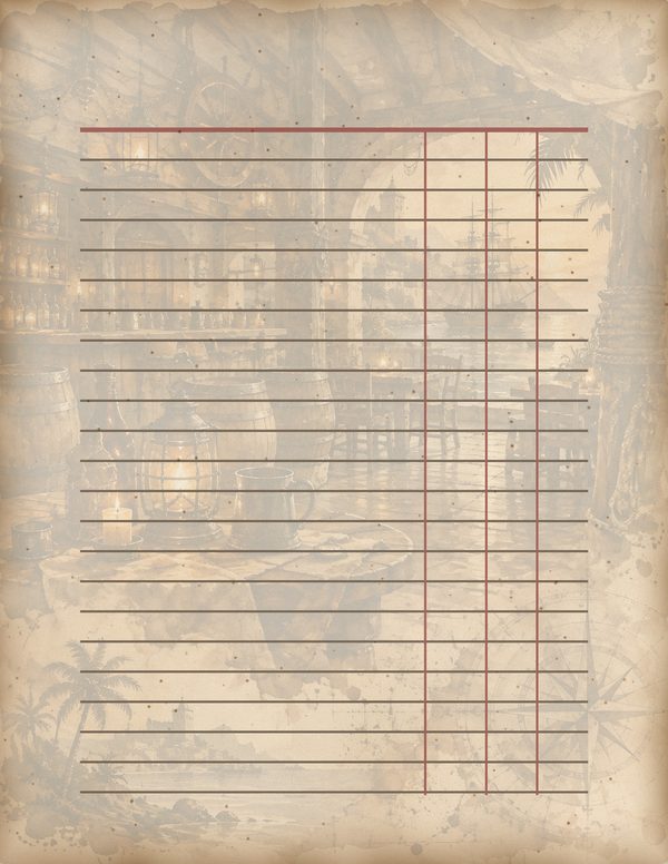 Pirate Tavern Junk Journal Kit: Digital Scrapbook Paper - Pirates and Privateers - Commercial Use — image 58