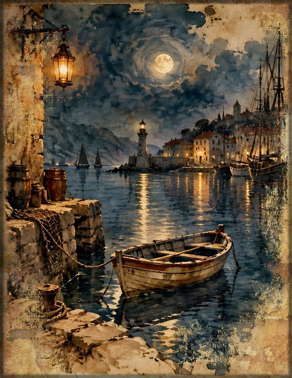 Ports and Harbors Junk Journal Kit: Scrapbook Paper - Pirates and Privateers - Commercial Use — image 11