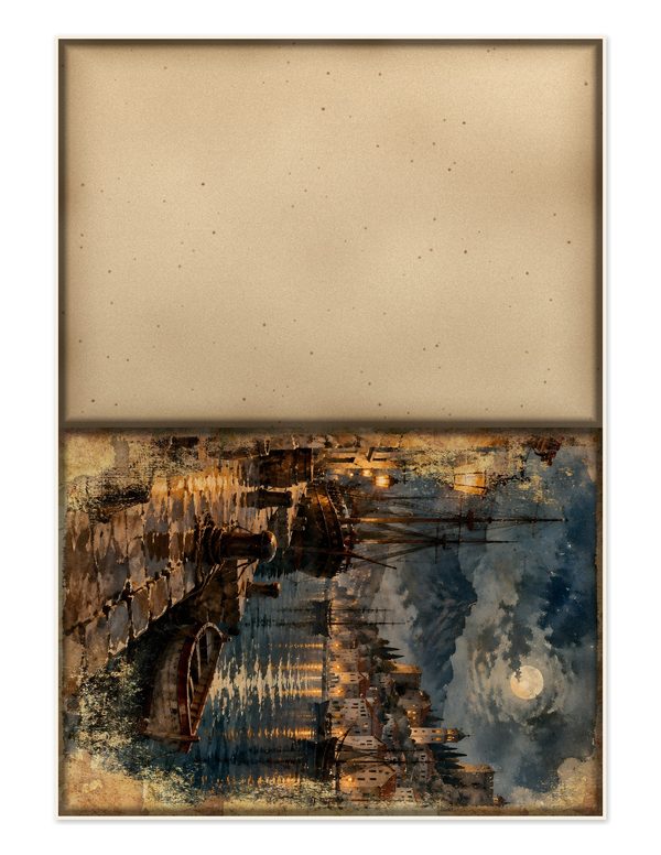 Ports and Harbors Junk Journal Kit: Scrapbook Paper - Pirates and Privateers - Commercial Use — image 23