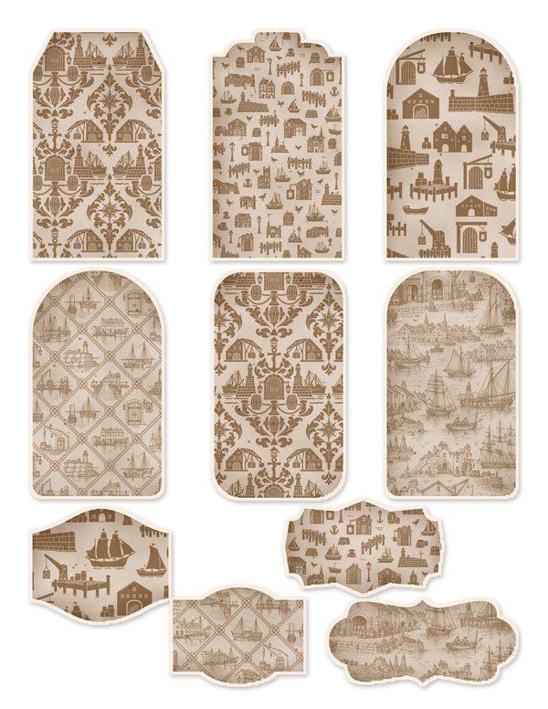 Ports and Harbors Junk Journal Kit: Scrapbook Paper - Pirates and Privateers - Commercial Use — image 43
