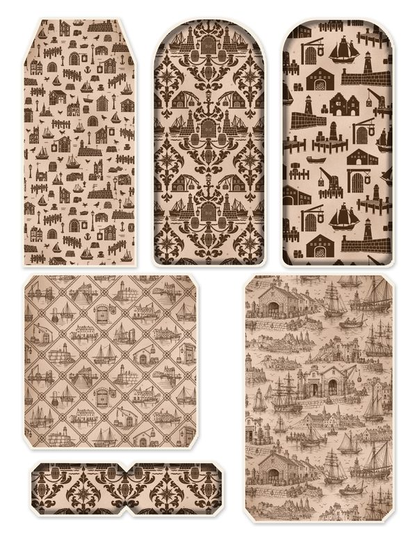 Ports and Harbors Junk Journal Kit: Scrapbook Paper - Pirates and Privateers - Commercial Use — image 44