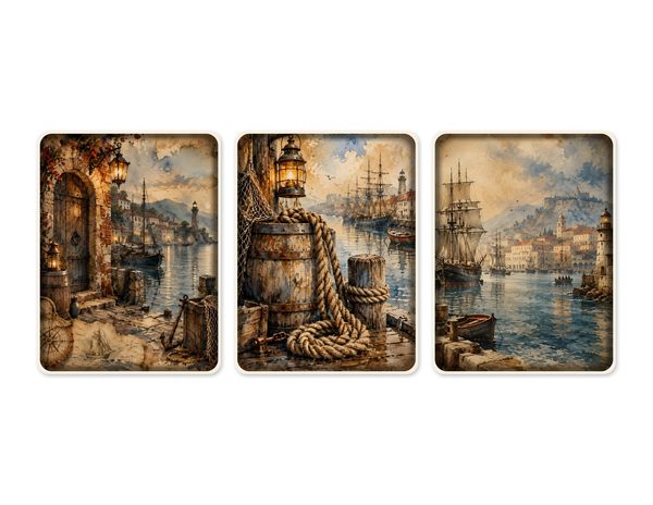 Ports and Harbors Junk Journal Kit: Scrapbook Paper - Pirates and Privateers - Commercial Use — image 50