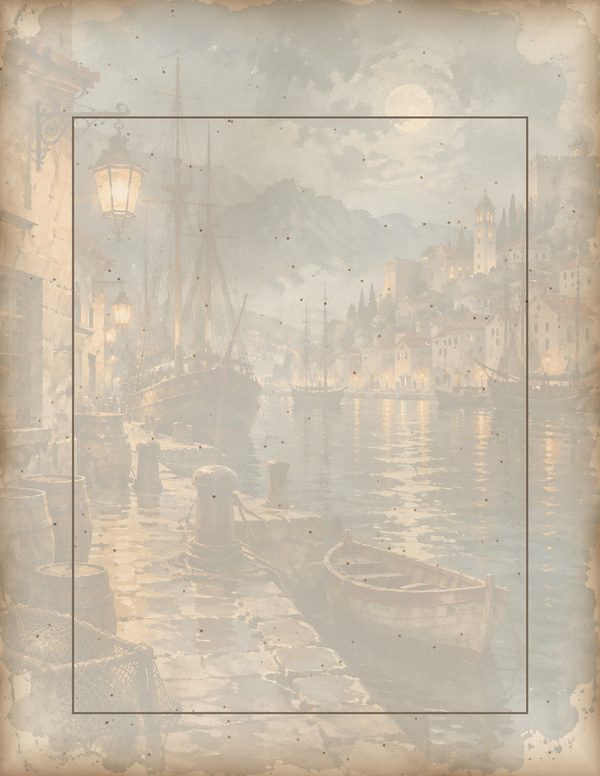 Ports and Harbors Junk Journal Kit: Scrapbook Paper - Pirates and Privateers - Commercial Use — image 56
