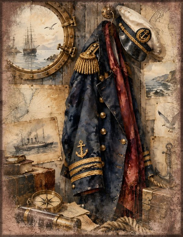 Pirate Captain Junk Journal Kit: Digital Scrapbook Paper - Pirates and Privateers - Commercial Use — image 16