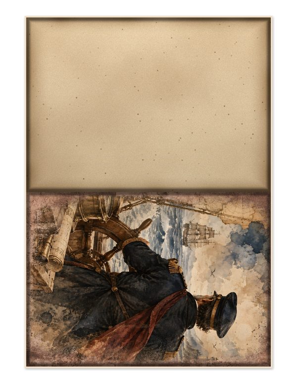 Pirate Captain Junk Journal Kit: Digital Scrapbook Paper - Pirates and Privateers - Commercial Use — image 24