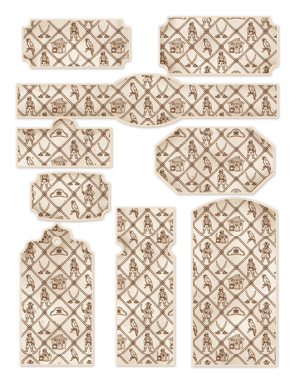 Pirate Captain Junk Journal Kit: Digital Scrapbook Paper - Pirates and Privateers - Commercial Use — image 47