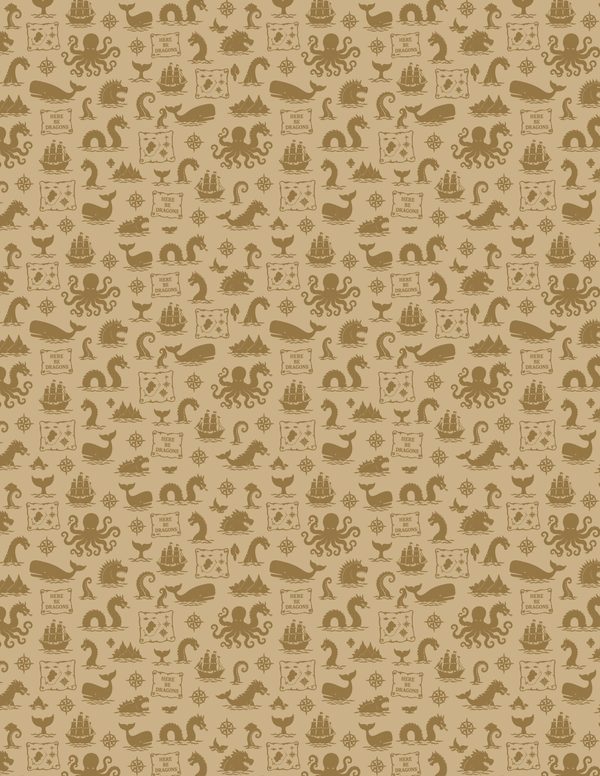 Sea Monsters Junk Journal Kit: Digital Scrapbook Paper - Pirates and Privateers - Commercial Use — image 36