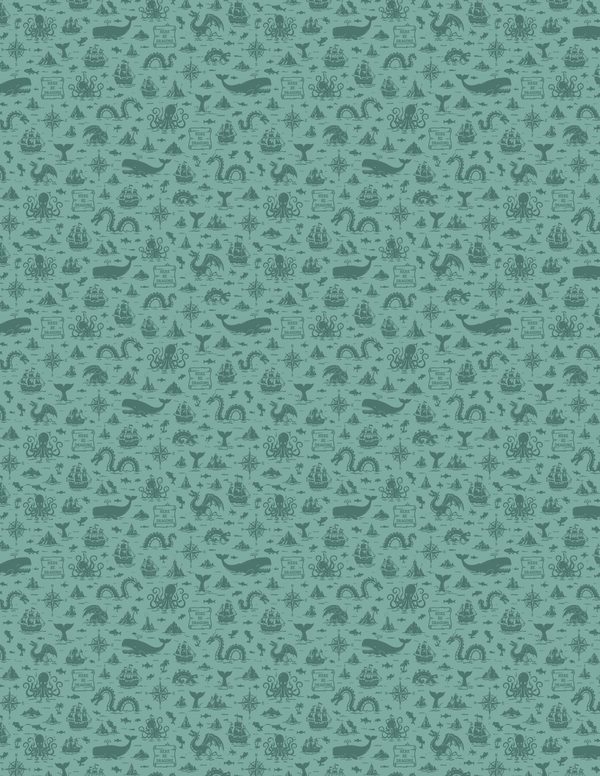 Sea Monsters Junk Journal Kit: Digital Scrapbook Paper - Pirates and Privateers - Commercial Use — image 39