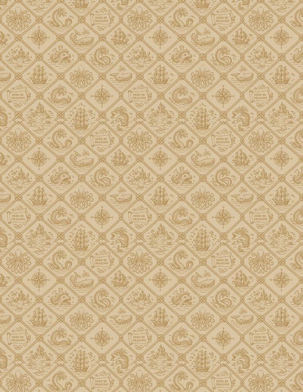 Sea Monsters Junk Journal Kit: Digital Scrapbook Paper - Pirates and Privateers - Commercial Use — image 40