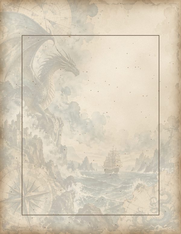 Sea Monsters Junk Journal Kit: Digital Scrapbook Paper - Pirates and Privateers - Commercial Use — image 56